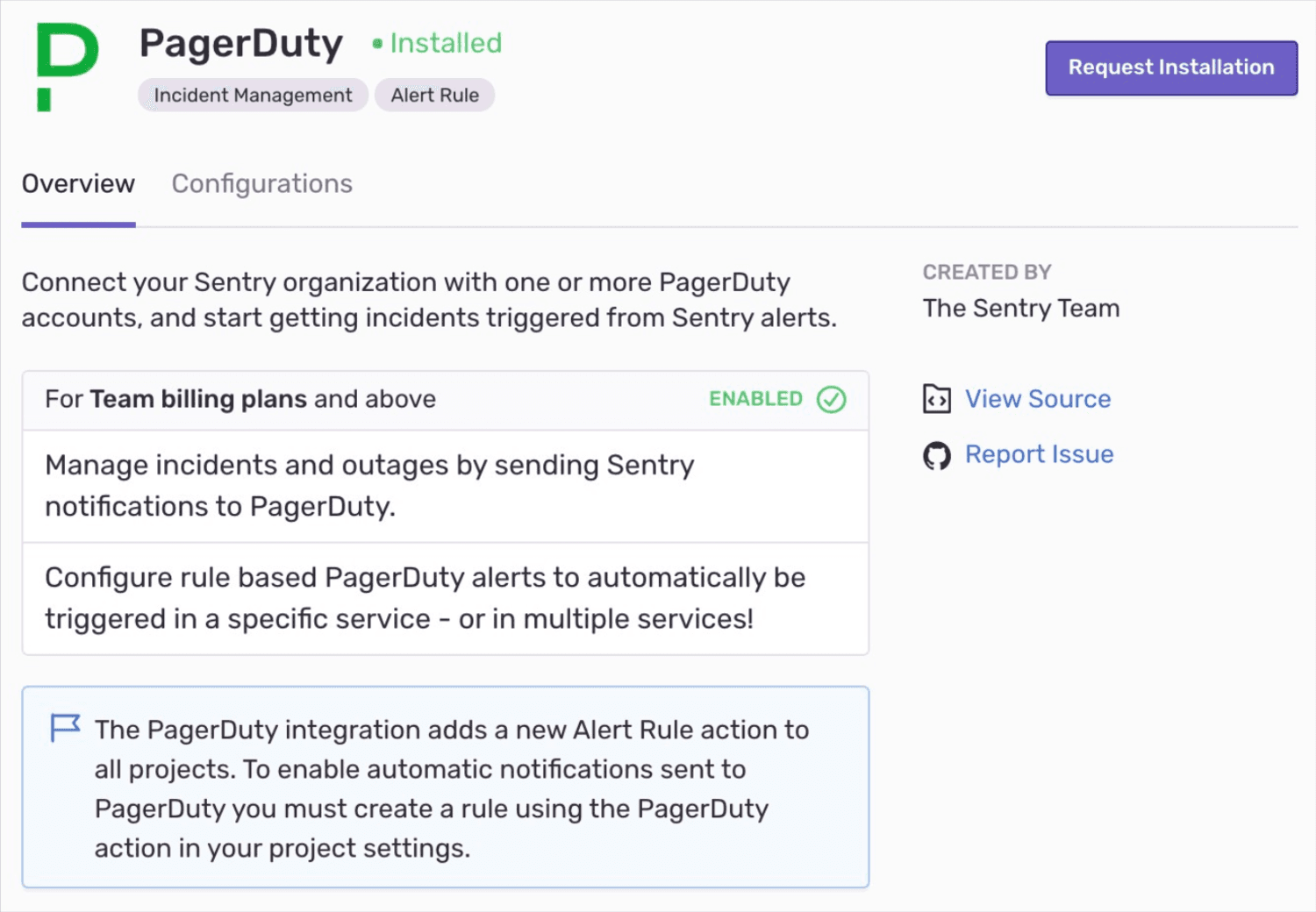 Install PagerDuty integration